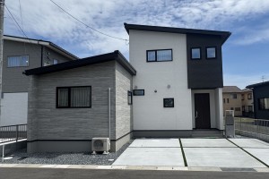 倉敷市中畝、新築一戸建ての外観画像です