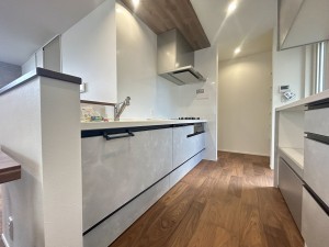 倉敷市片島町、新築一戸建てのキッチン画像です