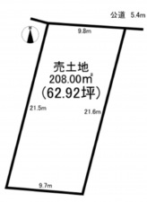 名古屋市守山区川東山、土地の間取り画像です