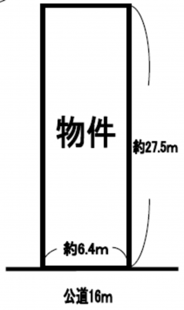 名古屋市守山区高島町、土地の間取り画像です