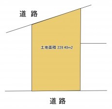 名古屋市守山区大字中志段味、土地の間取り画像です