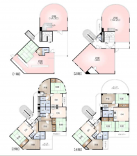 名古屋市守山区松坂町、収益物件/マンションの間取り画像です