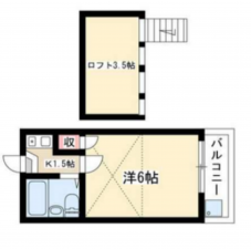 名古屋市守山区森孝東、収益物件/アパートの間取り画像です