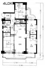 名古屋市守山区八反、マンションの間取り画像です