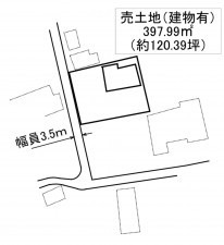 岩国市周東町下久原、土地の間取り画像です