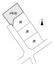 岩国市由宇町北、土地の間取り画像です