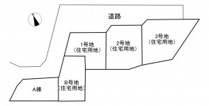 大竹市白石、土地の間取り画像です