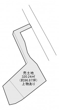 岩国市藤生町、土地の間取り画像です