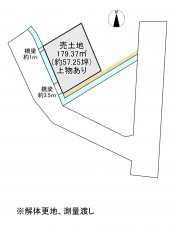 岩国市門前町、土地の間取り画像です