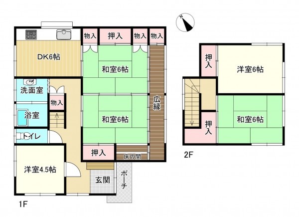 岩国市、土地の間取り画像です