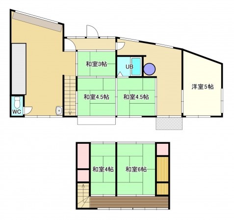 岩国市南岩国町、土地の間取り画像です