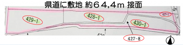 岩国市周東町下久原、土地の間取り画像です