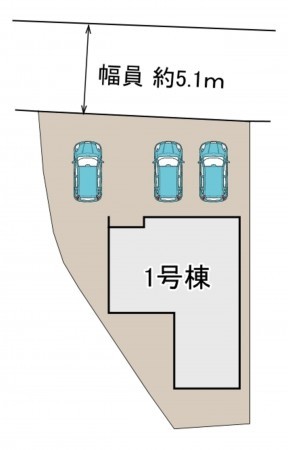 大竹市新町、新築一戸建ての画像です