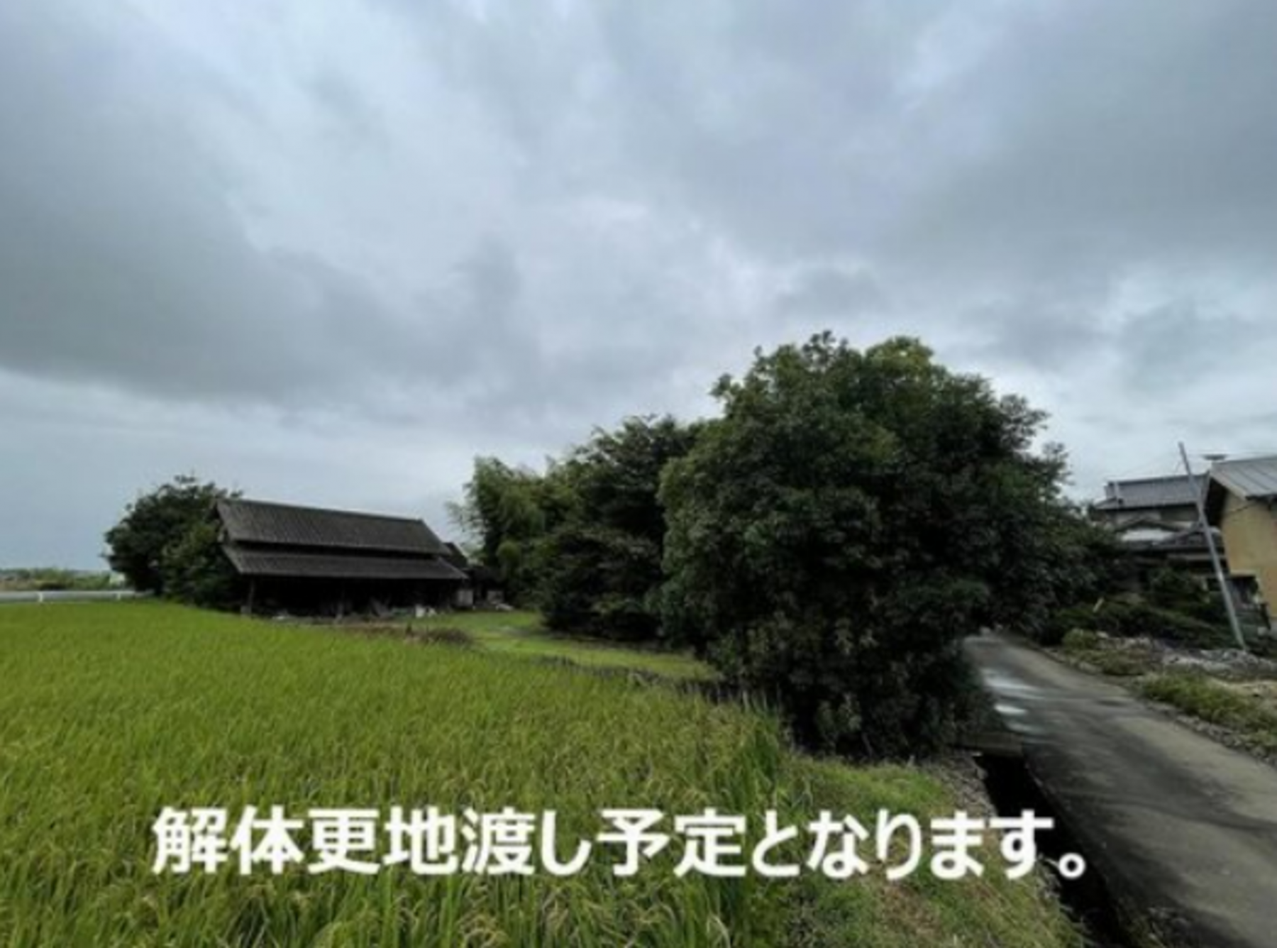 真岡市東沼、土地の画像です