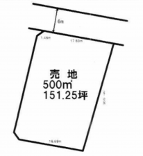 芳賀郡益子町大字七井、土地の間取り画像です