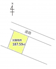 真岡市台町、土地の間取り画像です