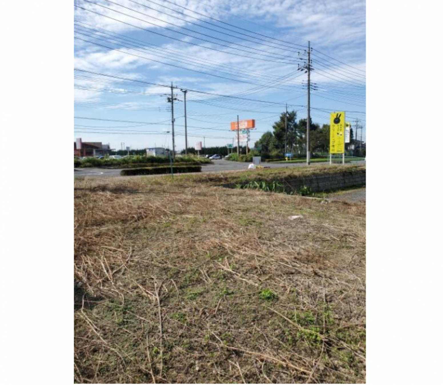 真岡市台町、土地の画像です