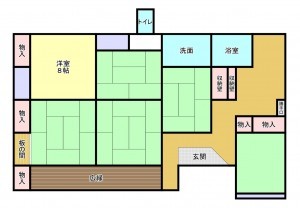 芳賀郡益子町大字北中、土地の間取り画像です