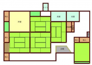 芳賀郡益子町北中、土地の間取り画像です