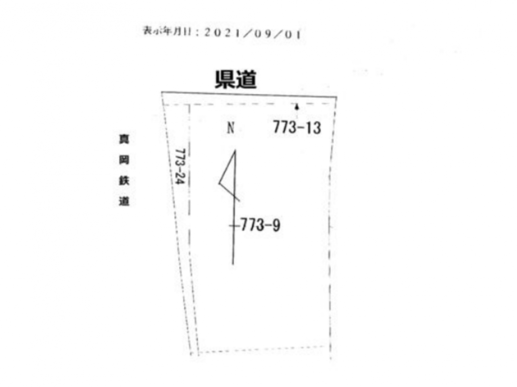 真岡市石島、土地の間取り画像です