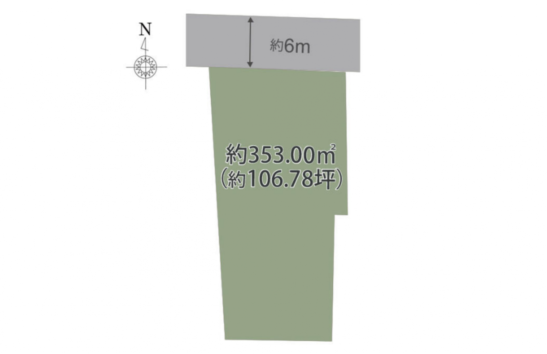 真岡市石島、土地の画像です