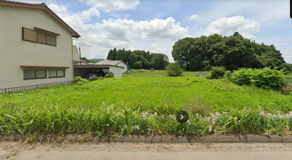 芳賀郡益子町大字益子、土地の画像です