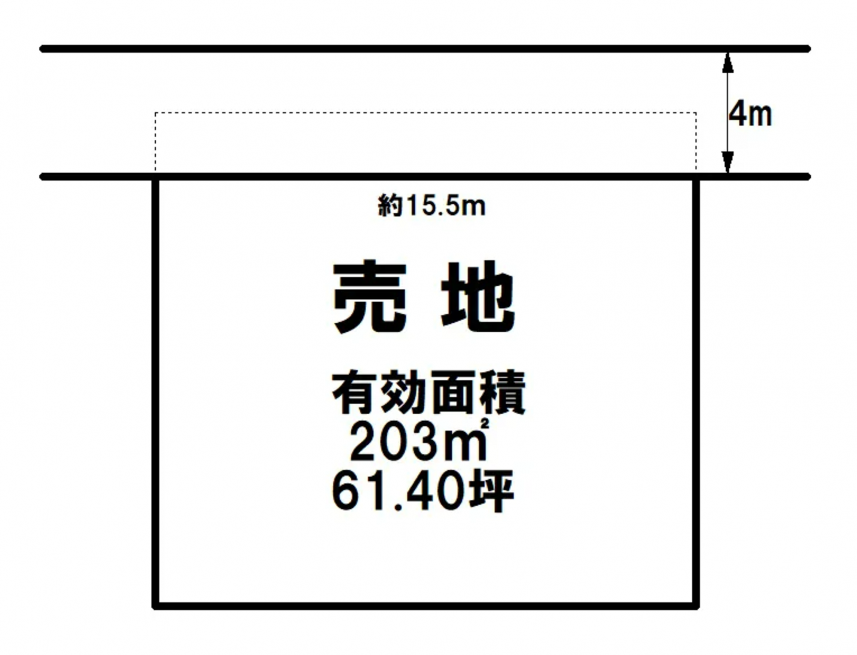 芳賀郡芳賀町大字祖母井、土地の間取り画像です
