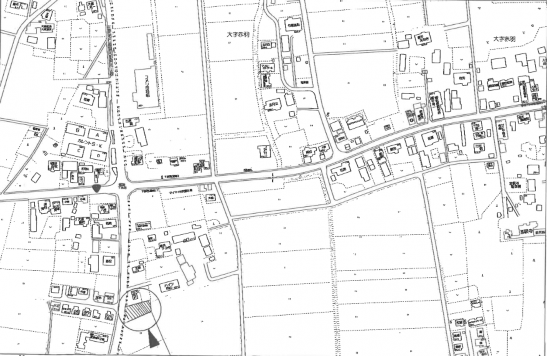 芳賀郡市貝町大字赤羽、土地の画像です
