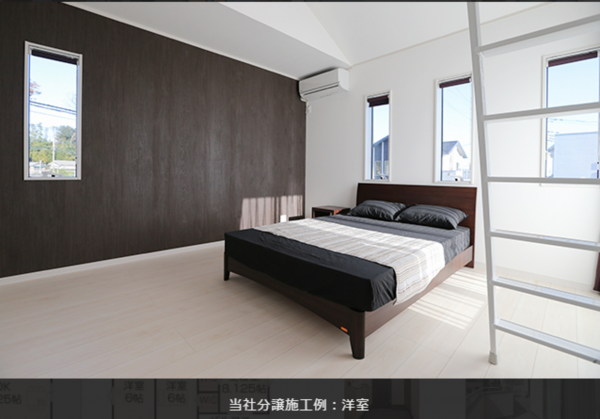 真岡市久下田西、新築一戸建ての寝室画像です