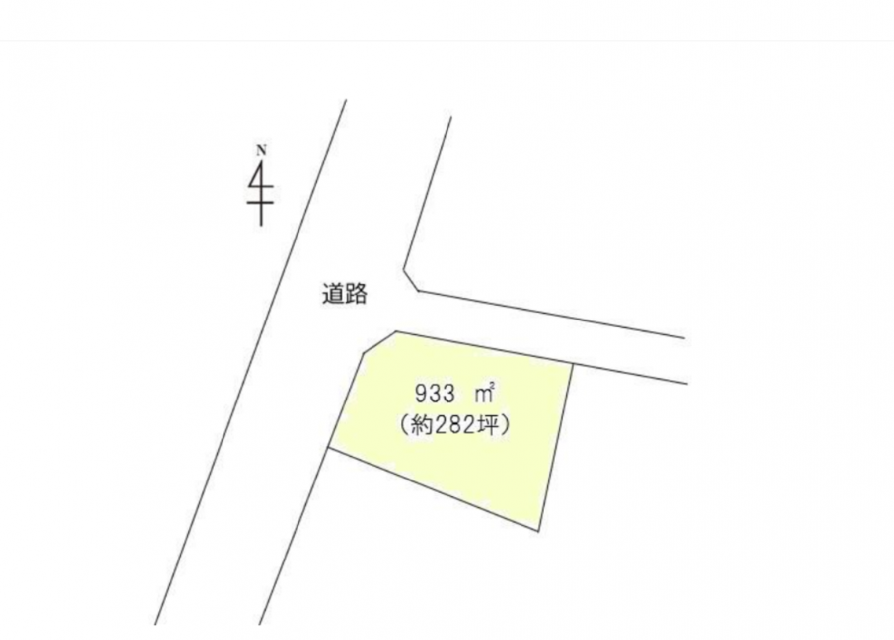 真岡市亀山、土地の間取り画像です