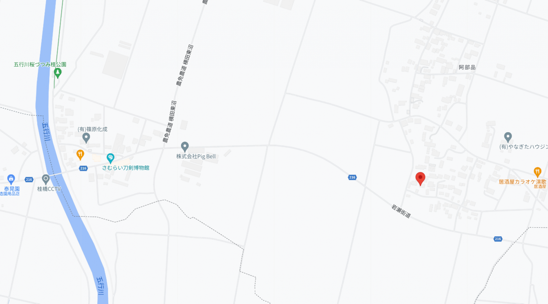 真岡市阿部品、土地の画像です