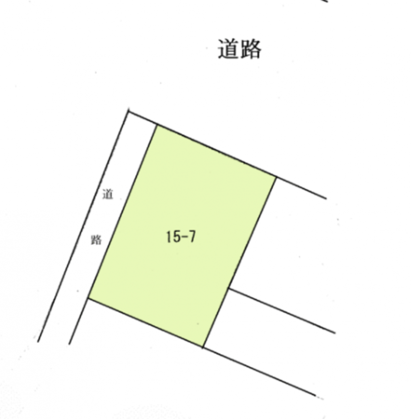 真岡市田町、土地の間取り画像です