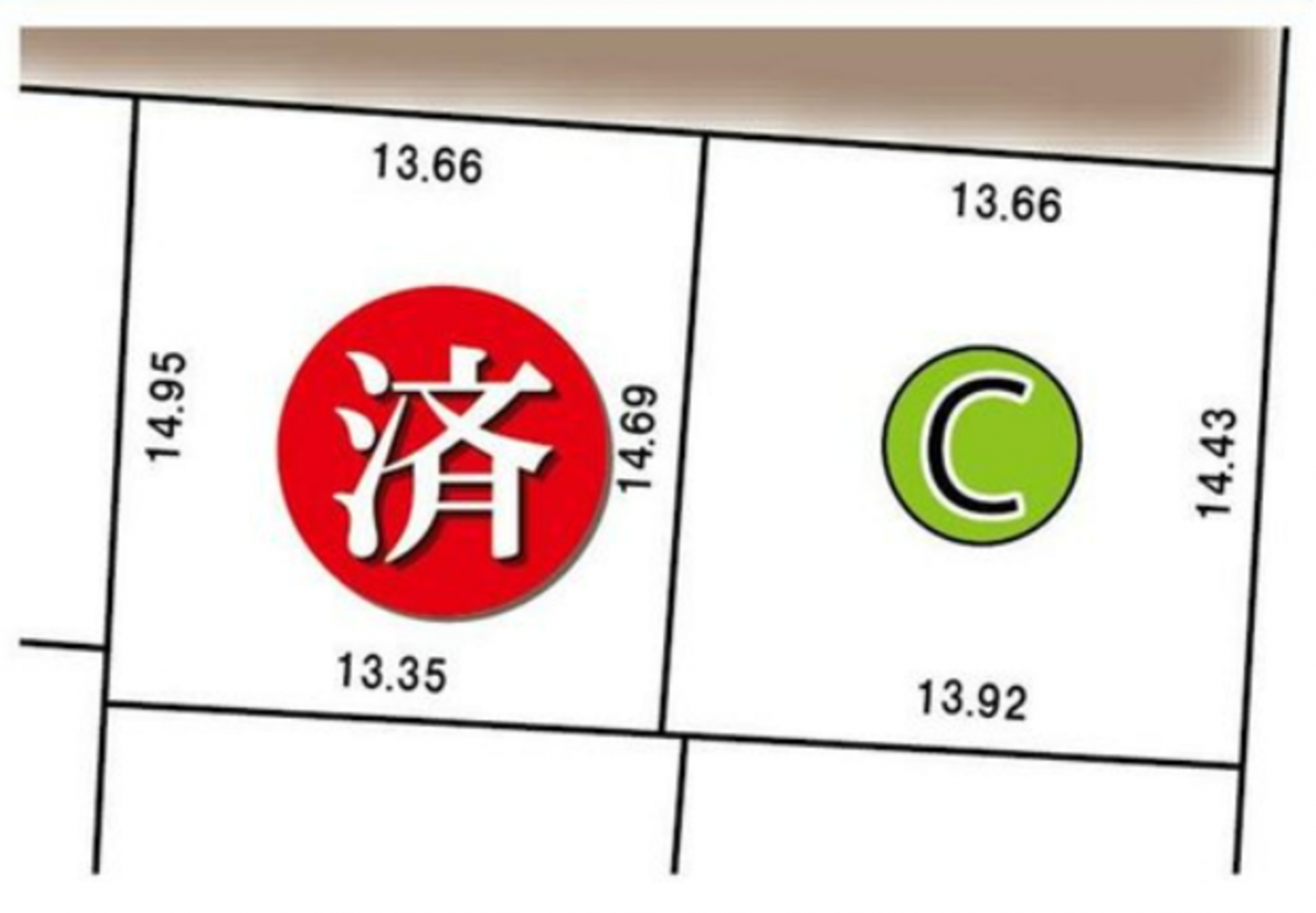 芳賀郡市貝町大字赤羽、土地の画像です