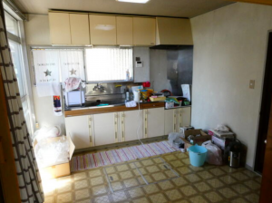 真岡市大谷台町、中古一戸建てのキッチン画像です