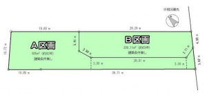 真岡市西郷、土地の間取り画像です