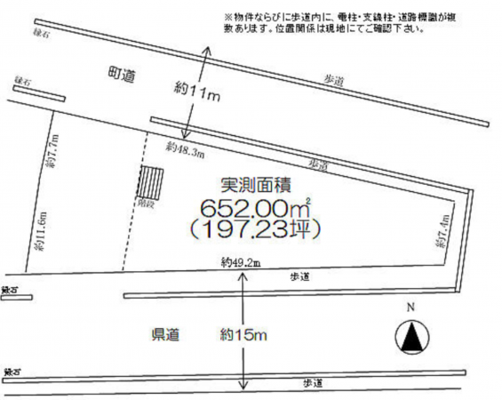 芳賀郡芳賀町大字下高根沢、土地の間取り画像です