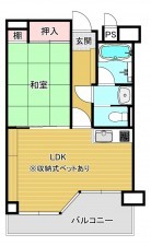 芳賀郡益子町大字益子、マンションの間取り画像です