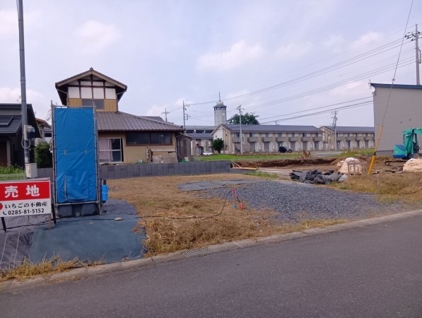 真岡市さくら、土地の画像です