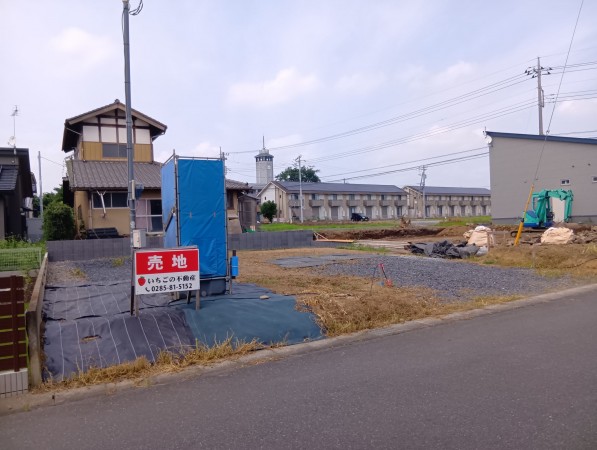真岡市さくら、土地の画像です