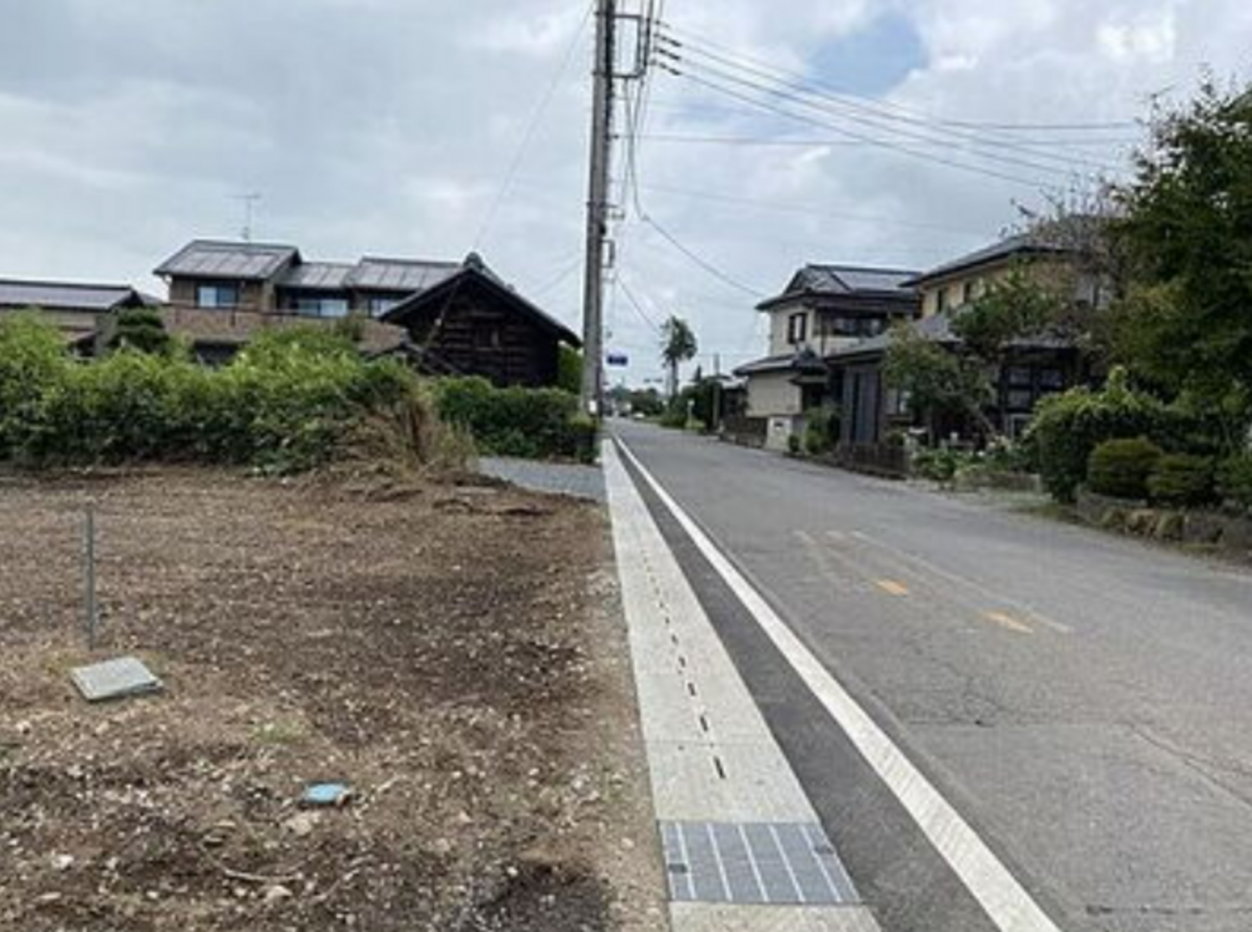 真岡市東大島、土地の画像です
