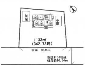 真岡市熊倉町、土地の間取り画像です