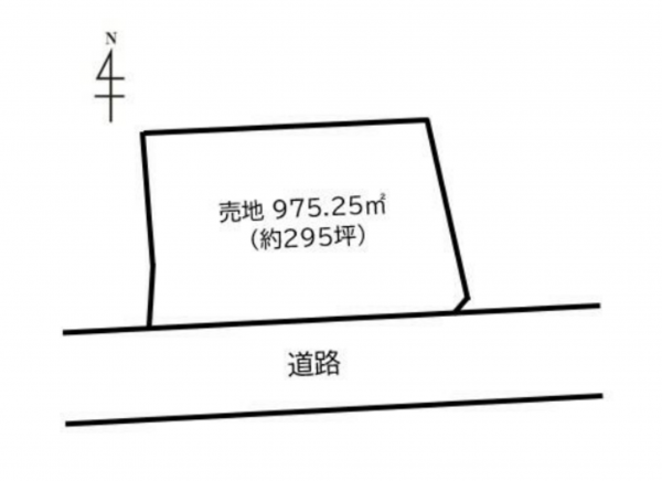 芳賀郡益子町大字塙、土地の間取り画像です