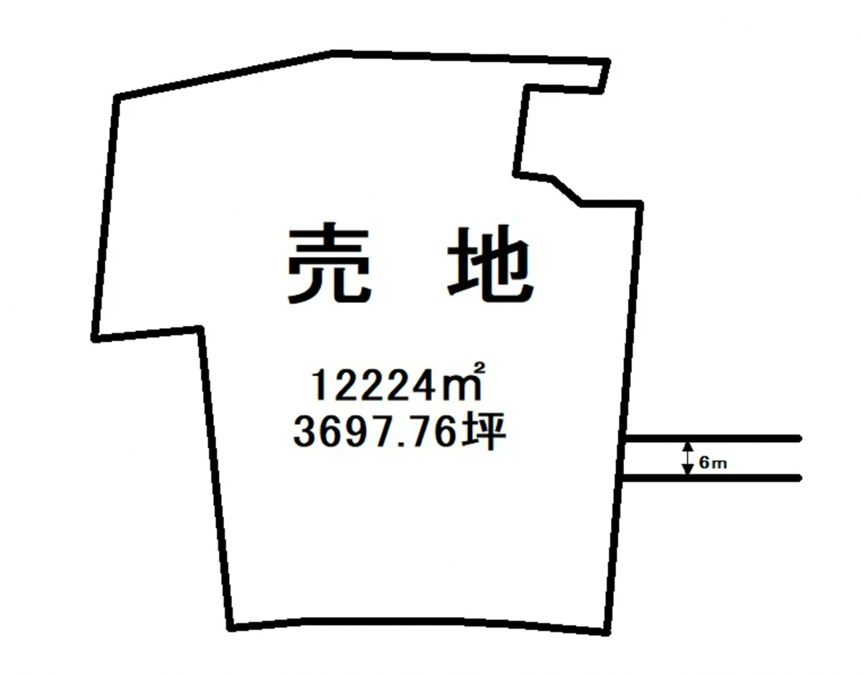 芳賀郡益子町大字益子、土地の間取り画像です