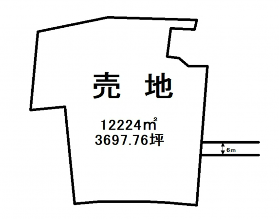 芳賀郡益子町大字益子、土地の間取り画像です