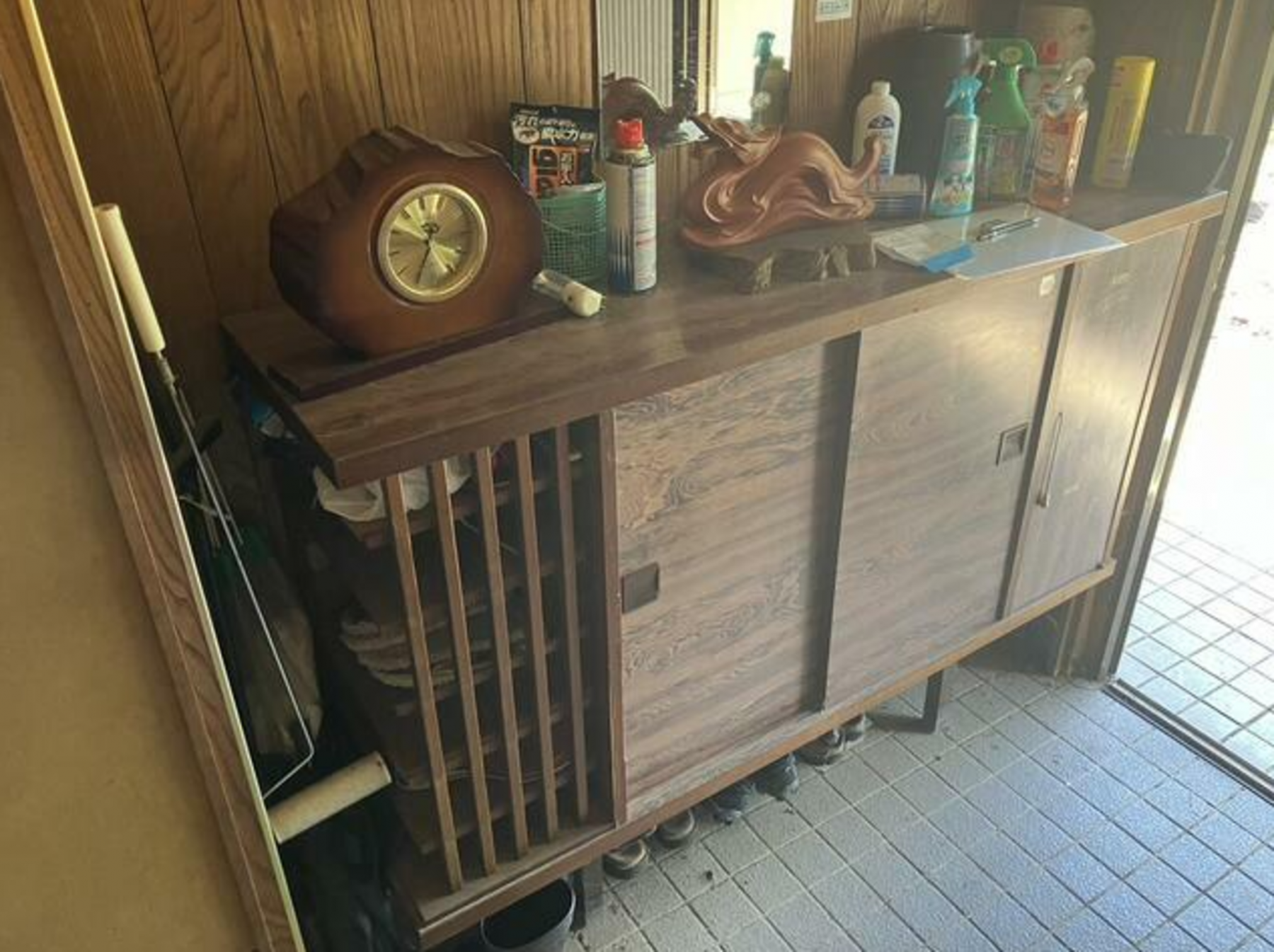 真岡市白布ケ丘、中古一戸建ての玄関画像です