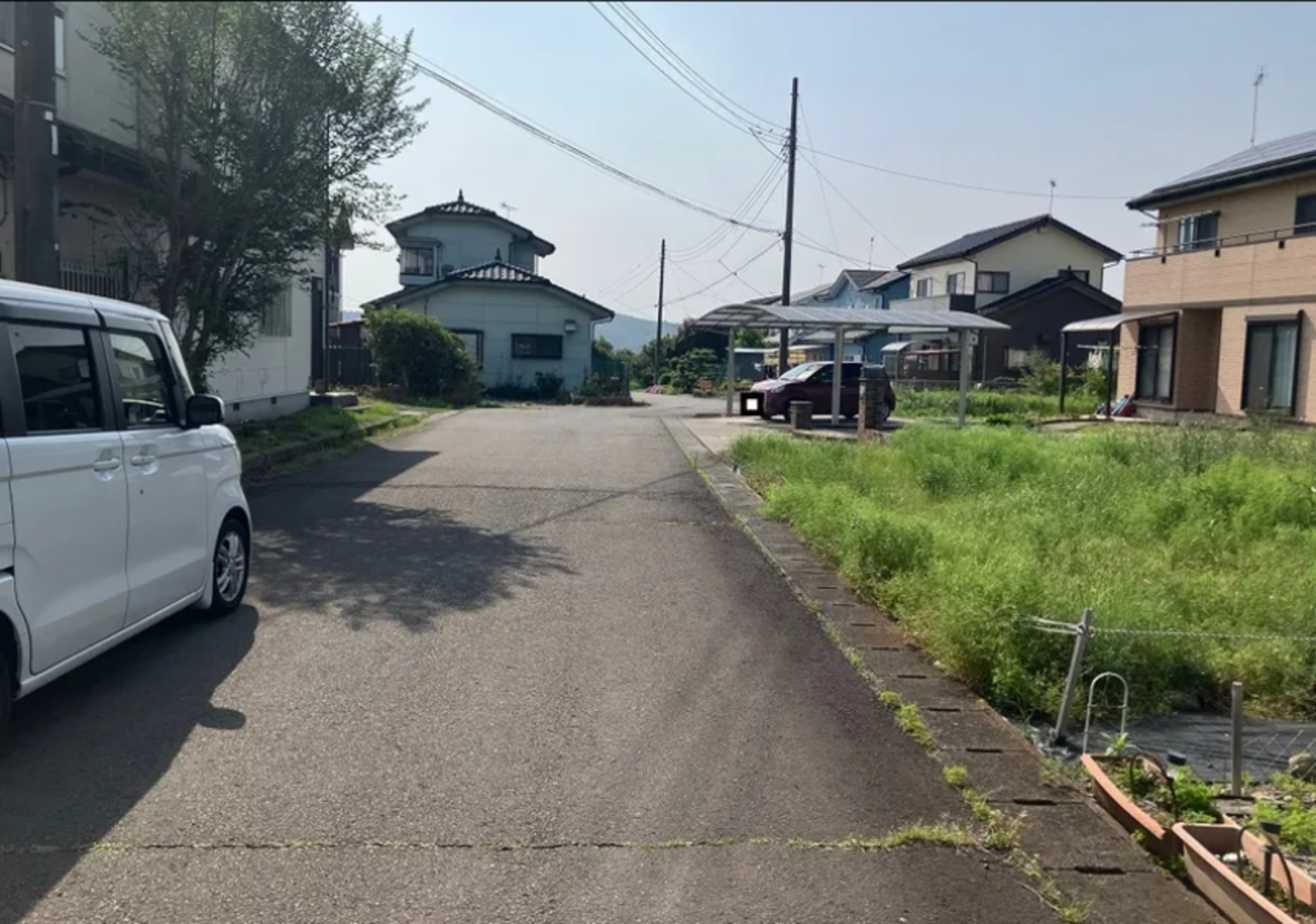 芳賀郡益子町大字前沢、土地の画像です