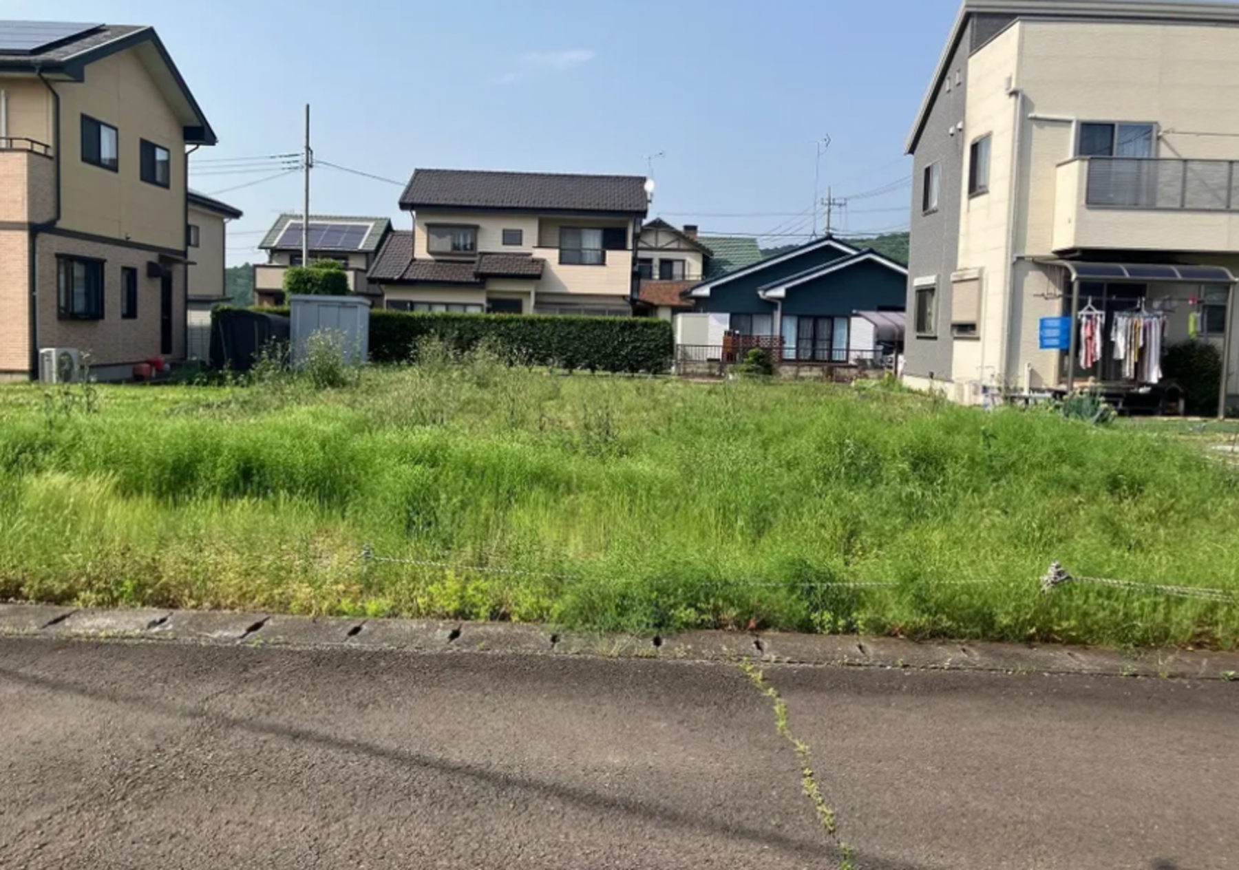 芳賀郡益子町大字前沢、土地の画像です