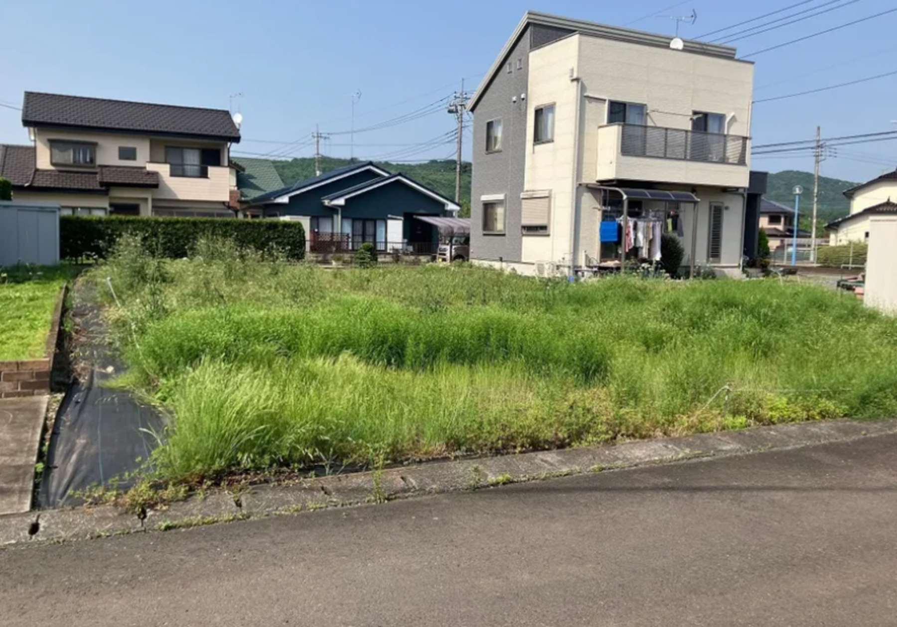 芳賀郡益子町大字前沢、土地の画像です