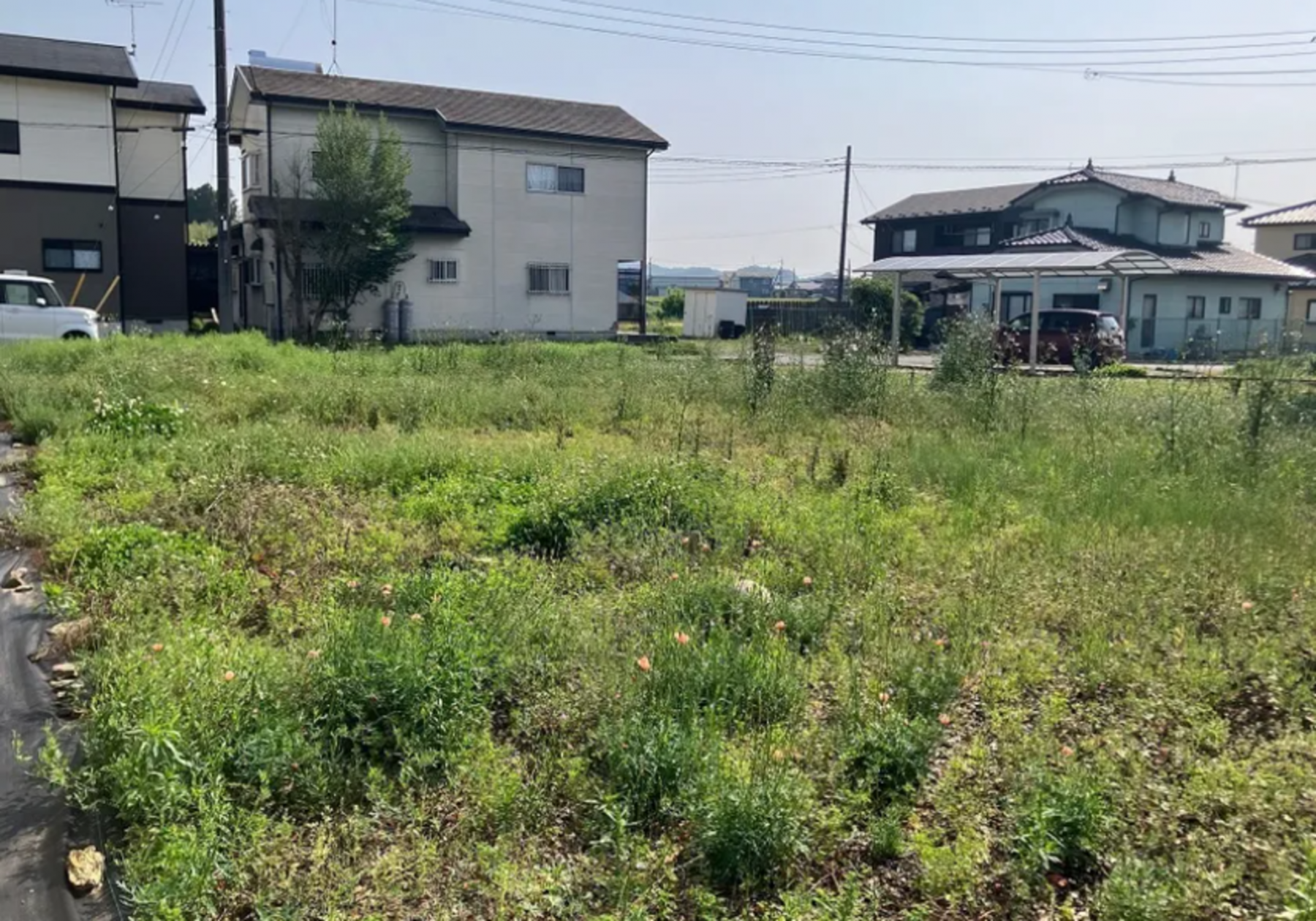 芳賀郡益子町大字前沢、土地の画像です