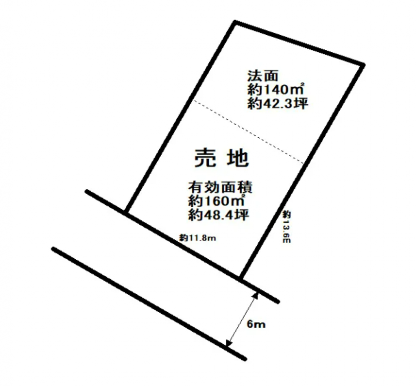 芳賀郡益子町大字益子、土地の間取り画像です